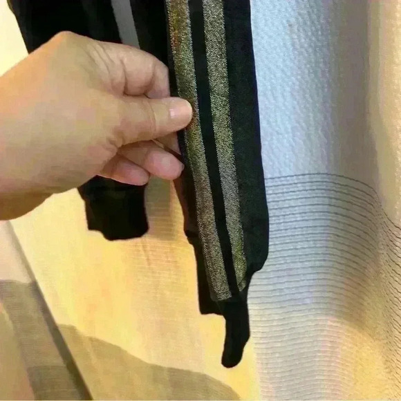 HUDSON Los Angeles Black Velvet Gold Striped‎ Joggers Size small - Picture 4 of 10